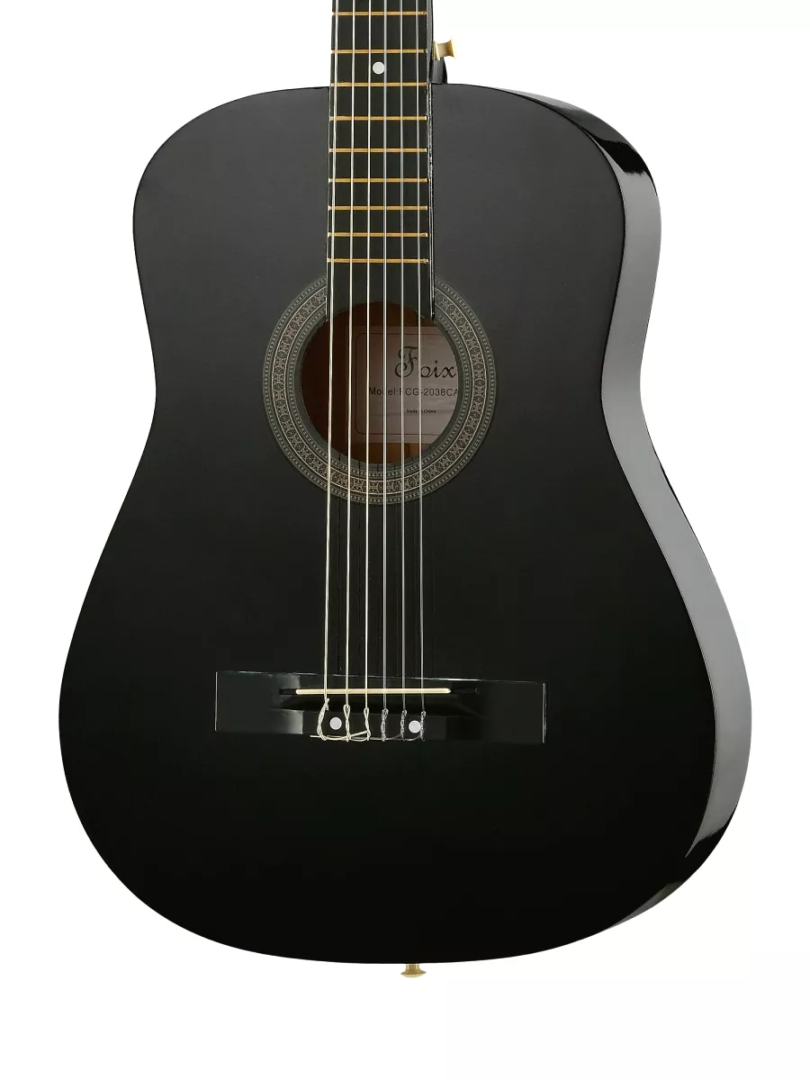 FCG-2038CAP-BK Классическая гитара+Аксессуары, цвет чёрный, Foix - фото 3