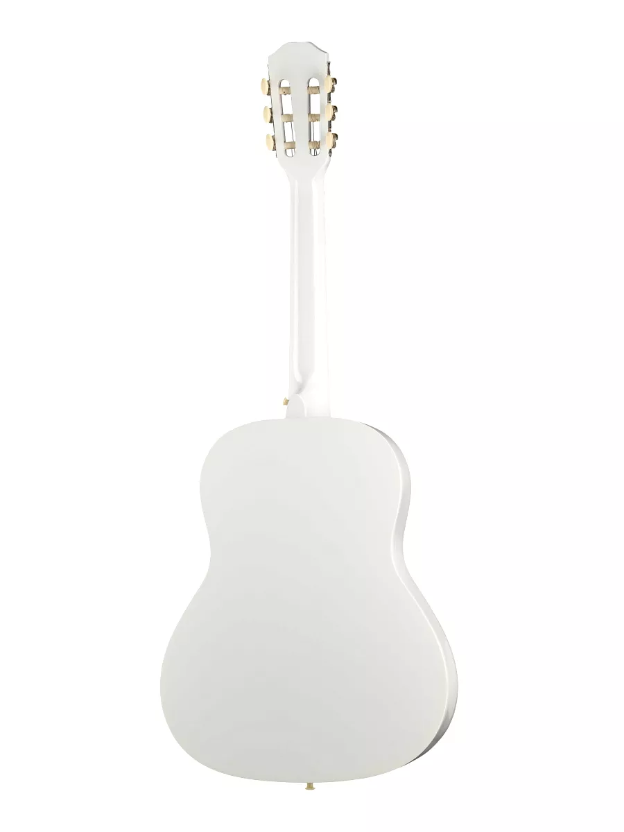 FCG-2036CAP-WH-3/4 Классическая гитара 3/4 с чехлом, ремнем, тюнером, белая, Foix - фото 2