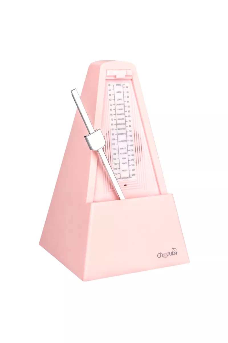 WSM-290P-PK Метроном механический/цифровой, розовый, Cherub